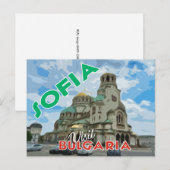 Sofia, bezoek Bulgarije... Briefkaart (Voorkant / Achterkant)