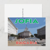 Sofia, bezoek Bulgarije Briefkaart (Voorkant / Achterkant)