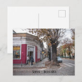 Sofia, Bulgaarse stadfoto Briefkaart (Voorkant / Achterkant)