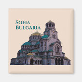 Sofia Bulgaria: Alexander Nevsky Cathedral Magneet (Voorkant)
