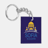 Sofia Bulgaria European Union Sleutelhanger (Voorkant Links)