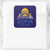 Sofia Bulgaria European Union Vierkante Sticker (Tas)