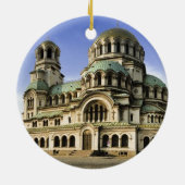 Sofia Bulgaria Kerstversiering Keramisch Ornament (Achterkant)