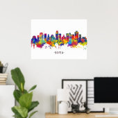 Sofia Bulgaria Skyline Poster (Thuiskantoor)