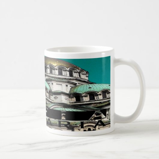 Sofia Bulgaria Souvenir Koffiemok (Rechts)