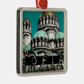 Sofia Bulgaria Souvenir Metalen Ornament (Rechts)