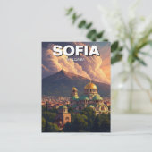 Sofia Bulgaria Travel Briefkaart (Staand voorkant)
