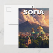 Sofia Bulgaria Travel Briefkaart (Voorkant / Achterkant)