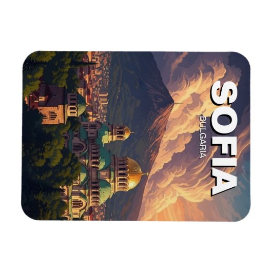 Sofia Bulgaria Travel Magneet (Horizontaal)