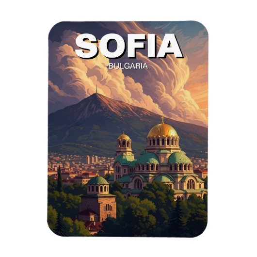 Sofia Bulgaria Travel Magneet (Verticaal)