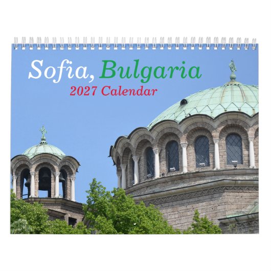 Sofia Bulgarije 2027 Kalender (Hoes)