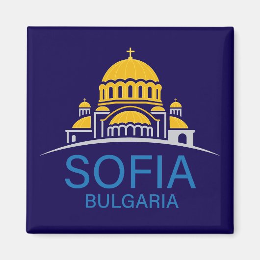 Sofia Bulgarije Europese Unie Magneet (Voorkant)