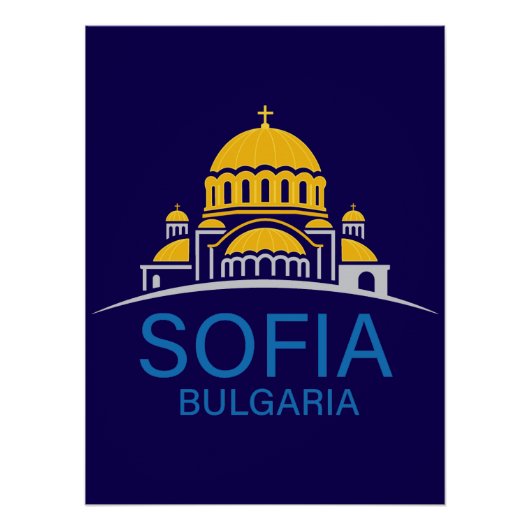 Sofia Bulgarije Europese Unie Perfect Poster (Voorkant)