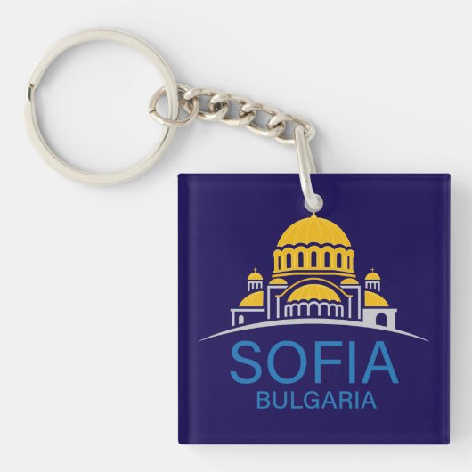 Sofia Bulgarije Europese Unie Sleutelhanger (Voorkant)