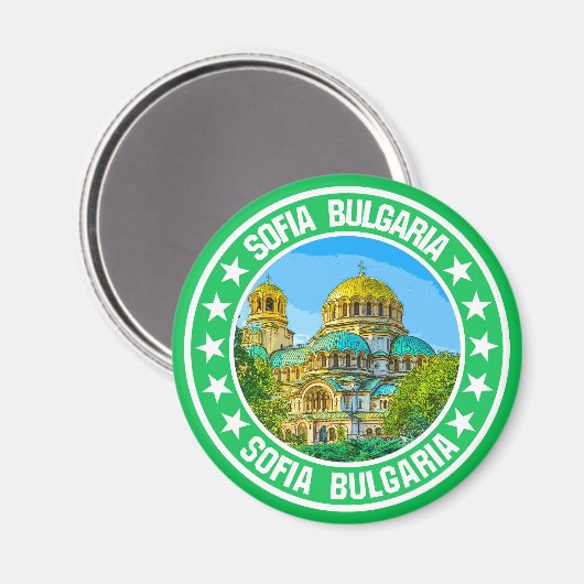 Sofia Bulgarije Magneet (Voorkant / Achterkant)