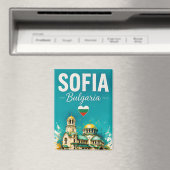 🧲 Sofia Bulgarije Modern Reis Herinnering Design Magneet (Insitu (Vaatwasser))