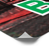 Sofia, Bulgarije, oude poster (Hoek)