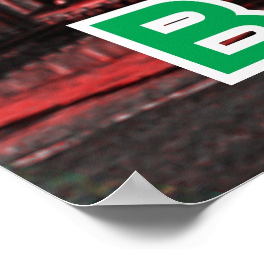 Sofia, Bulgarije, oude poster (Hoek)