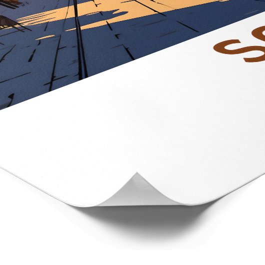 Sofia Bulgarije Reisprint Poster (Hoek)