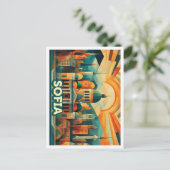 Sofia Bulgarije Reizen artistiek kleurrijk Briefkaart (Staand voorkant)