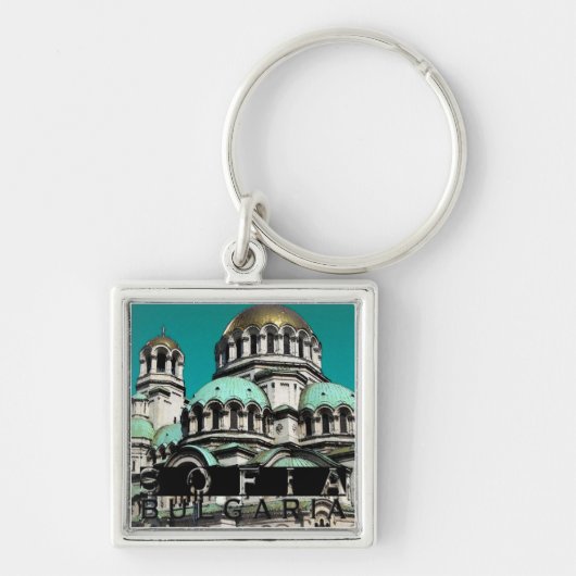 Sofia Bulgarije Souvenir Sleutelhanger (Voorkant)