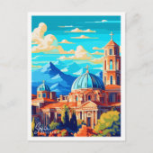 Sofia Bulgarije vintage reisillustratie Briefkaart (Voorkant)