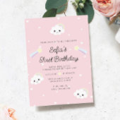 Sofia Cloud Eerste Verjaardag Uitnodiging