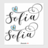 Sofia Flag, Heart Sofia, Bulgarije Sticker (Vel)