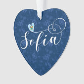 Sofia Flag in Heart, Bulgarije Ornament (voorkant)