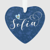 Sofia Flag in Heart, Bulgarije Ornament (voorkant)