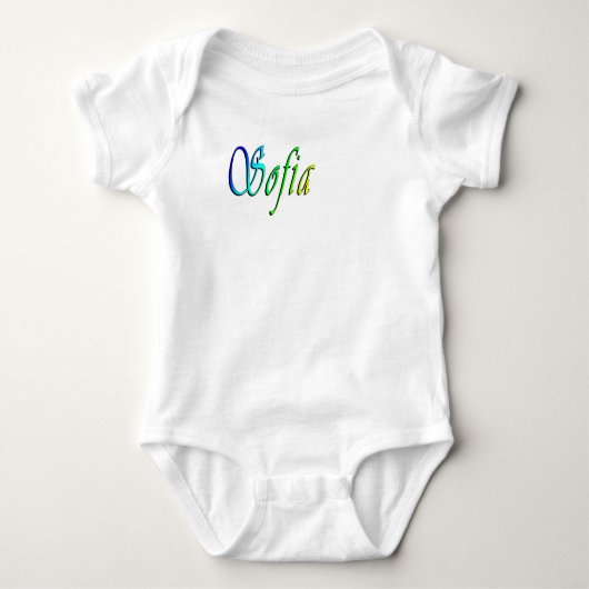 Sofia Haar Naam In Kleur, Romper (Voorkant)