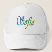 Sofia Haar Naam In Kleur, Trucker Pet (Voorkant)