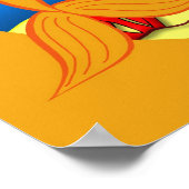 Sofia het Oranje Poster Mermaid en Dolphin (Hoek)