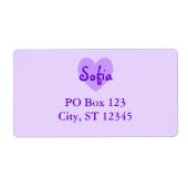 Sofia in Paars Etiket (Voorkant)