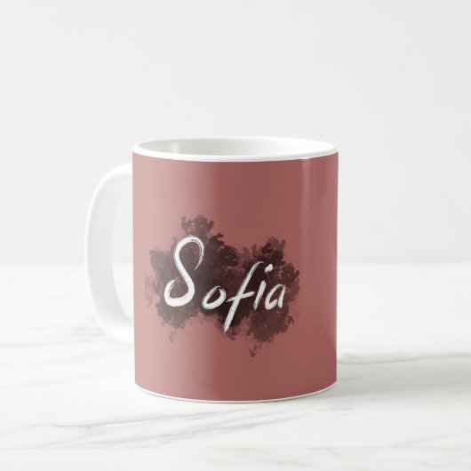 Sofia - Jouw namen over Mok - Beste cadeau | kuand (Voorkant links)