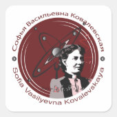Sofia Kovalevskaya Square Sticker (Voorkant)