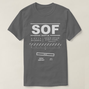 Sofia luchthaven SOF T-shirt