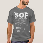 Sofia luchthaven SOF T-shirt (Voorkant)