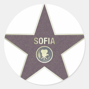 SOFIA-MOVIE-STAR RONDE STICKER