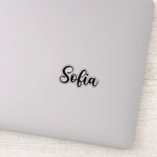Sofia Naam - Handgeschreven kalligrafie Sticker
