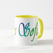 Sofia, naam, multi-gekleurde Logo, Mok (Voorkant rechts)