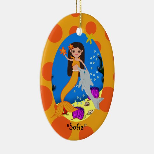 Sofia Oranje Mermaid Ornament (Rechts)