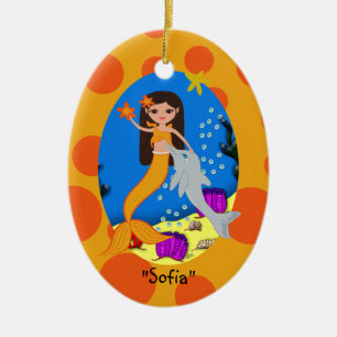 Sofia Oranje Mermaid Ornament