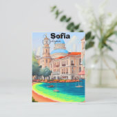 Sofia Reisposter Sofia Poster Wandschilderij Bulga Briefkaart (Staand voorkant)