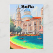 Sofia Reisposter Sofia Poster Wandschilderij Bulga Briefkaart (Voorkant)