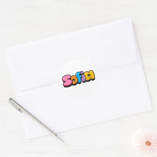 Sofia Ronde Sticker (Envelop)