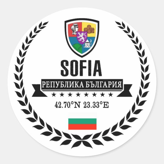 Sofia Ronde Sticker (Voorkant)