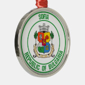 Sofia Round Emblem Metalen Ornament (Rechts)