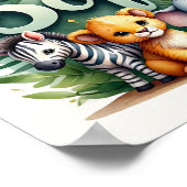 Sofia Safari Kinderkamer Muur Kunst Poster (Hoek)