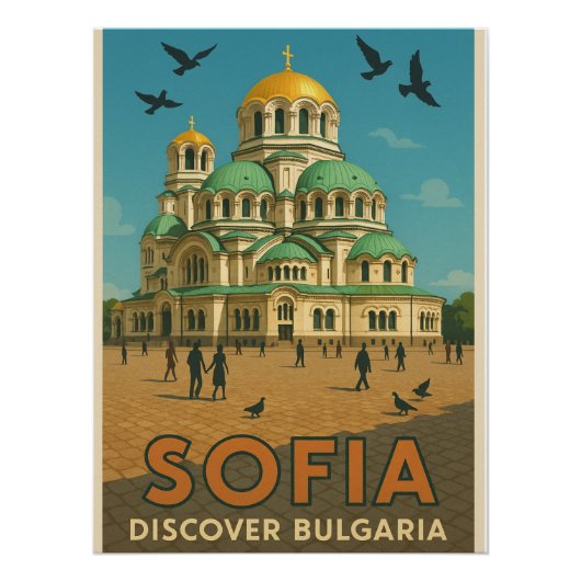 Sofia Splendor - Alexander Nevski Kathedraal Perfect Poster (Voorkant)